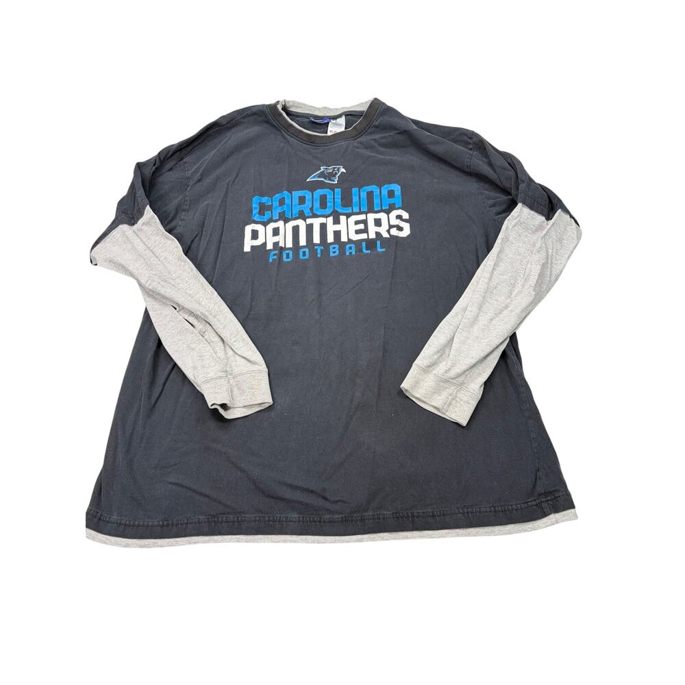 Carolina Panthers Reebok long sleeve T shirt. Size 3XLT. NFL. football.